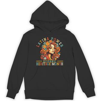 Latina Power Hispanic Heritage Month Culture Empowerment Hoodie - Thegiftio UK