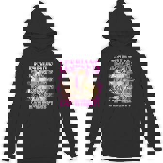 Lesbians Eat What Cat Meme Gay Pride Lgbtq Hoodie - Monsterry