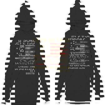 Let's Go Taco No Kings In America Since 1776 American Flag Hoodie - Monsterry
