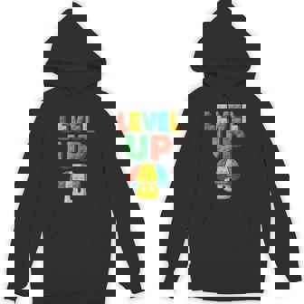 Level Up Block Lettering Powerup Gamer Hoodie | Mazezy