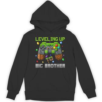 Leveling Up To Big Brother Gamer Pixel Hoodie - Thegiftio UK