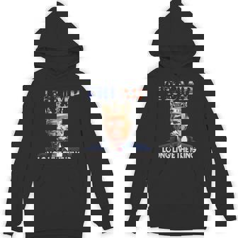 Long Live The King Vintage Retro Trump Portrait 4Th Of July Hoodie | Mazezy