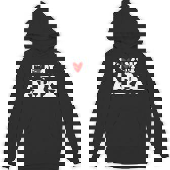 I Love My Apa With Heart Father’S Day Wear For Son Daughter Hoodie | Mazezy