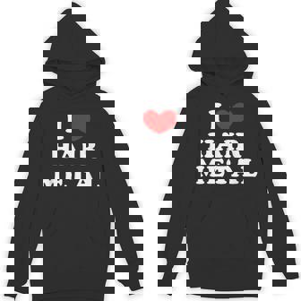 I Love Hair Metal I Heart Hair Metal パーカー - Kawaiitshirt