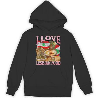 I Love Lesbian Food Lebanese Food Meme Bootleg Hoodie - Thegiftio UK