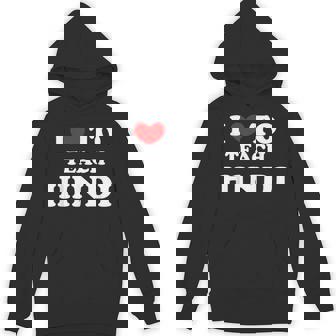 I Love To Teach ヒンディー語、ヒンディー教師 パーカー - Kawaiitshirt