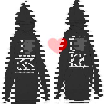 I Love ハート Kk パーカー - Kawaiitshirt