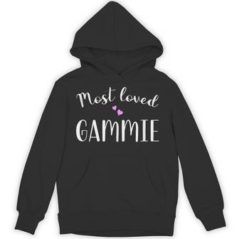 Most Loved Gammie Cute Hearts Hoodie - Thegiftio UK