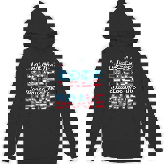 Memorial Day Land Of The Free Because Of Brave Us Flag Hoodie - Monsterry