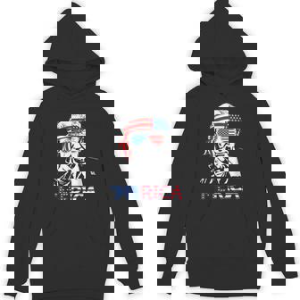 Merica Happy 4Th Of July 'Merica Trump American Flag Hoodie | Mazezy