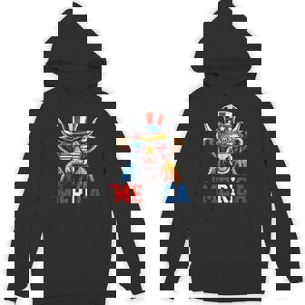 'Merica Patriotic 4Th Of July Highland Cow Usa Hoodie | Mazezy