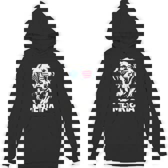 'Merica Patriotic Golden Retriever Dog 4Th Of July Hoodie | Mazezy