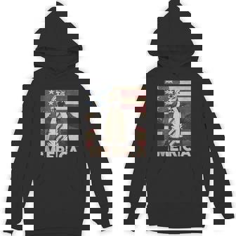 Merica Trump Usa American Flag 4Th Of July Patriotic Hoodie - Monsterry