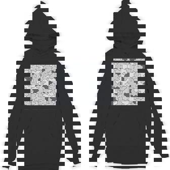 Monotone Aperiodic モノタイルカラー グレータイルパターン パーカー - Kawaiitshirt