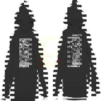 The Monster Frankenstein And Bride The Lovers Tarot Card Hoodie - Monsterry