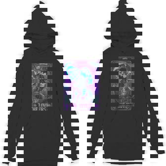 The Monster Frankenstein And Bride The Lovers Tarot Card Hoodie - Monsterry