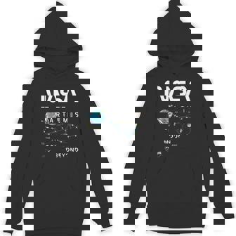 Nasa アルテミスミッション探査記章ワームロゴ Hoodie - Kawaiitshirt