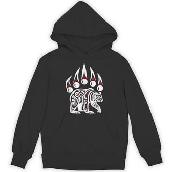 Native American Alaska Grizzly Bear Claw Indian Pride Hoodie - Thegiftio UK
