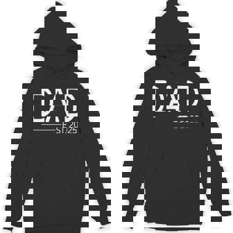 New Dad Est 2025 First Fathers Day 2025 Promoted To Daddy Hoodie - Thegiftio UK