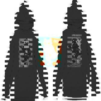 No Kings In America Black Cat Political Anti Trump Protest Hoodie | Mazezy