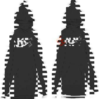 No Kings Protest Sign Nope Simple Bold Crown Hoodie - Thegiftio UK