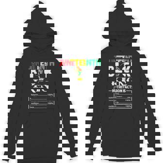 Nutritional Facts Junenth 1865 Black King Hoodie | Mazezy