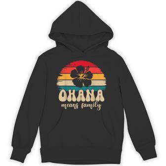 Ohana Means Family Hawaii Summer Vacation Holiday Hoodie - Thegiftio UK