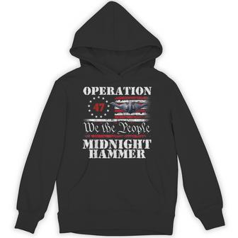 Operation Midnight Hammer Usa Flag Midnight Hammer Hoodie - Thegiftio UK