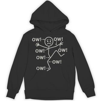 Ow Ow Ow Ow Character Humor Sketch Hoodie - Thegiftio UK