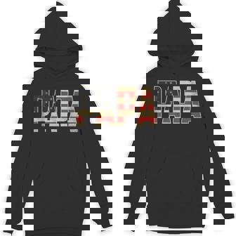 Papa Bold Patriotic American Flag Father’S Day Papa Hoodie | Mazezy