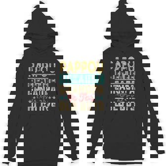 Pappou Because Grandpa Is For Old Guys Father's Day Fun Hoodie - Monsterry