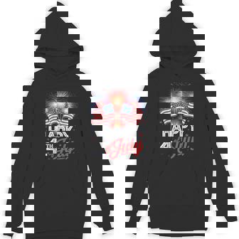 Patriotic American Us Flag 4Th Of July Happy 4Th Of July Hoodie - Thegiftio