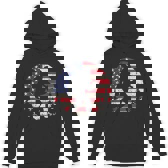 Patriotic Bigfoot Baseball American Usa Flag 4Th Of July Hoodie - Monsterry