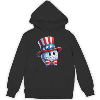 Patriotic Golf Ball For 4Th Of July Usa Flag Hoodie - Thegiftio UK