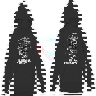 Patriotic Labrador Retriever Dog Merica 4Th Of July Usa Flag Hoodie - Thegiftio