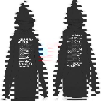 Patriotic One Nation Under God Boy 4Th July Usa Fighter Jet Hoodie - Thegiftio
