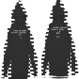Patriotic And Pregnant 4Th Of JulyCoquette Bow Pregnancy Hoodie - Thegiftio