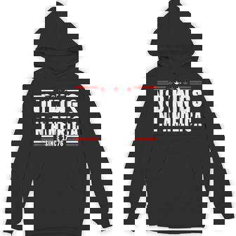 Patriotic Pro-Democracy Protest June 14 No Kings In America Hoodie | Mazezy