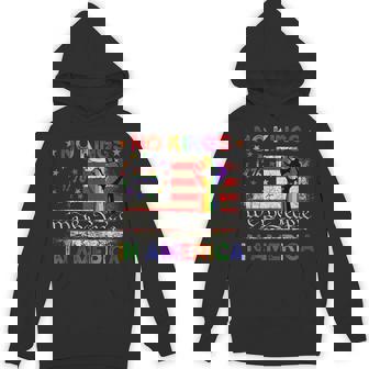 Patriotic Pro-Democracy Protest June 14 No Kings In America Hoodie | Mazezy