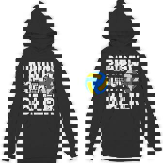 Pawpaw Of A Baller Volleyball Pawpaw Of A Volleyball Player Hoodie - Monsterry