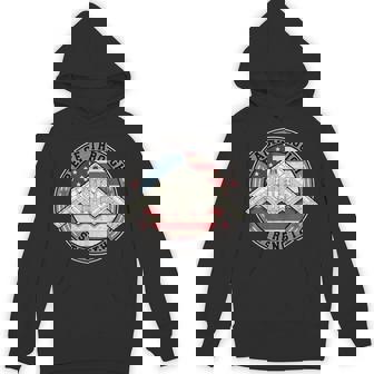 Peace Through Strength Distressed Flag Usa Graphic Hoodie - Thegiftio UK