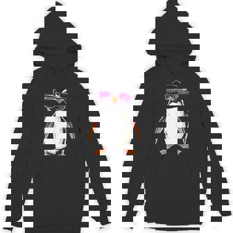 Penguin Wearing Sunglasses Bird Graphic Hoodie - Thegiftio UK