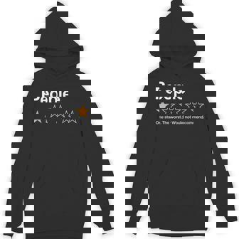 People One Star Rating Would Not Recommend Introvert Hoodie - Monsterry
