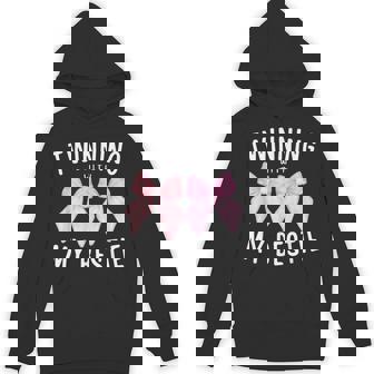 Pink Bow Twinning With My Bestie Twin Matching Twins Friends Hoodie - Thegiftio UK