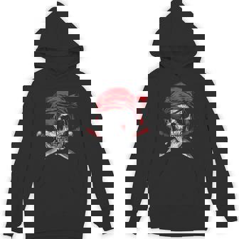 Pirate Flag Skull And Crossbones Skeleton Graphic Halloween Hoodie - Thegiftio