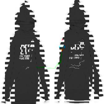 Pltr To The Moontock Ticker Wsb 面白いミーム パーカー - Kawaiitshirt