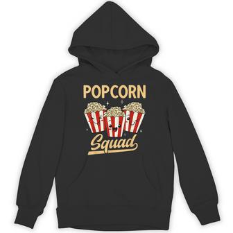 Popcorn Squad Movie Night Snack Popcorn Hoodie - Thegiftio UK