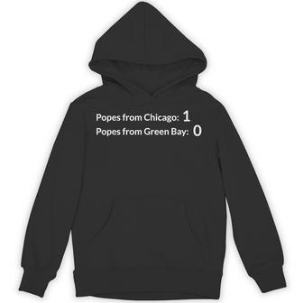 Popes From Chicago 1 Pope's From Green Bay 0 Sports Hoodie - Thegiftio