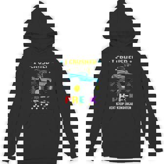 Pre K Graduation 2025 Graduate Monster Truck Kindergarten Hoodie | Mazezy