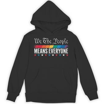 Pride We The People Means Everyone Lgbt Pride Gay Hoodie - Thegiftio UK